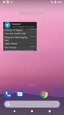 Telegram Widget android App screenshot 2